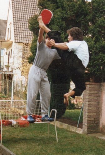 1983 Thomas beim Pratzentraining in Landstuhl