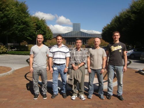 2013 Besuch Kuda Sensei und Bischofsheimer in Corning NY, USA 27.9.2013