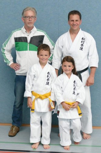 2016 Drei Karate Generationen - Werner Klein , Thomas mit Yannick und Julie Leonhard