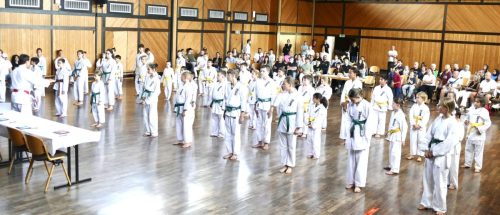 Aufstellung der Teilnehmer